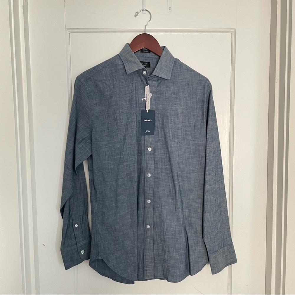 J.Crew Ludlow Classic Fit Chambray Dress Shirt (15/33)